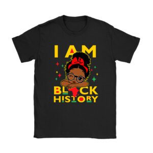 I Am Black History Shirt for Kids Girls Black History Month T-Shirt