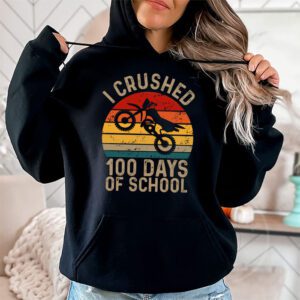 I Crushed 100 Days Of School Dirt Bike For Boys Hoodie 1 1