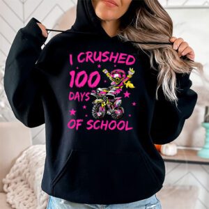 I Crushed 100 Days Of School Dirt Bike For Boys Hoodie 1 3