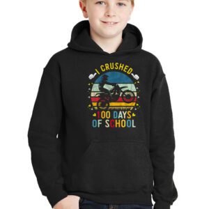 I Crushed 100 Days Of School Dirt Bike For Boys Hoodie 2 2