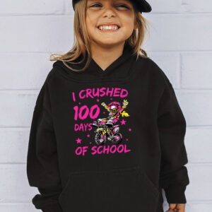 I Crushed 100 Days Of School Dirt Bike For Boys Hoodie 3 3