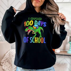 I Crushed 100 Days of School Dinosaur Monster Truck Gift Boy Hoodie 1 I Crushed 100 Days of School Dinosaur Monster Truck Gift Boy Hoodie 1 2