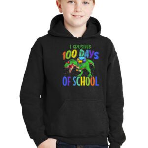 I Crushed 100 Days of School Dinosaur Monster Truck Gift Boy Hoodie 2 I Crushed 100 Days of School Dinosaur Monster Truck Gift Boy Hoodie 2 2