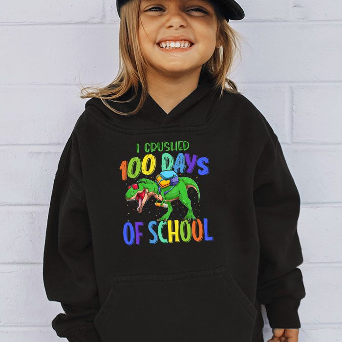 I-Crushed-100-Days-of-School-Dinosaur-Monster-Truck-Gift-Boy-Hoodie-3 I Crushed 100 Days of School Dinosaur Monster Truck Gift Boy Hoodie 3 2