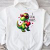 I Steal Hearts Trex Dino Valentine's Day Boys Son Toddlers Hoodie