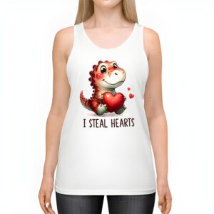 I Steal Hearts Trex Dino Valentines Day Boys Son Toddlers Tank Top 2 1