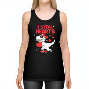 I Steal Hearts Trex Dino Valentines Day Boys Son Toddlers Tank Top 2 2