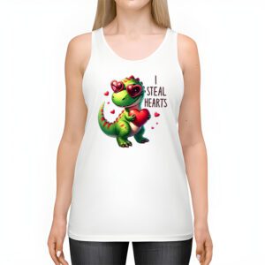 I Steal Hearts Trex Dino Valentines Day Boys Son Toddlers Tank Top 2