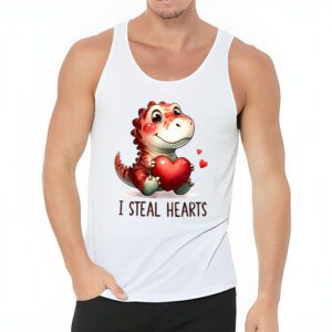 I Steal Hearts Trex Dino Valentines Day Boys Son Toddlers Tank Top 3 1