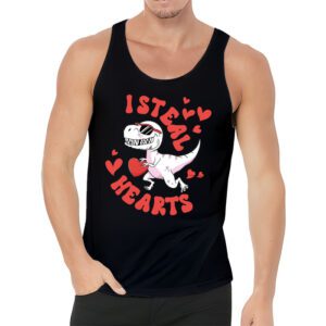 I Steal Hearts Trex Dino Valentines Day Boys Son Toddlers Tank Top 3 3