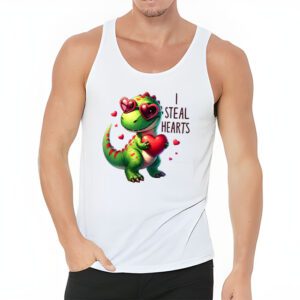 I Steal Hearts Trex Dino Valentines Day Boys Son Toddlers Tank Top 3