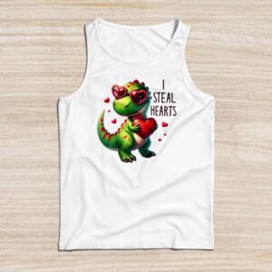 I Steal Hearts Trex Dino Valentine’s Day Boys Son Toddlers Tank Top