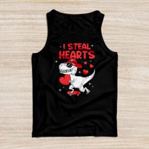 I Steal Hearts Trex Dino Valentine’s Day Boys Son Toddlers Tank Top