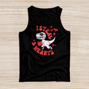 I Steal Hearts Trex Dino Valentine’s Day Boys Son Toddlers Tank Top