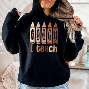 I Teach Black History Month Melanin Afro African Teacher Hoodie 2 2