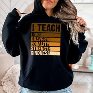 I Teach Black History Month Melanin Afro African Teacher Hoodie 2 4