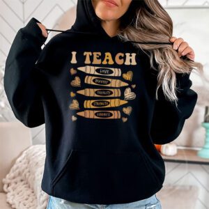 I Teach Black History Month Melanin Afro African Teacher Hoodie 2 6