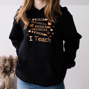 I Teach Black History Month Melanin Afro African Teacher Hoodie 3 1