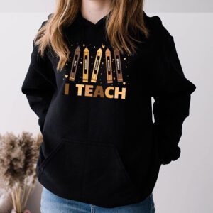 I Teach Black History Month Melanin Afro African Teacher Hoodie 3 5