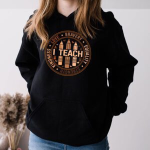 I Teach Black History Month Melanin Afro African Teacher Hoodie 3 7