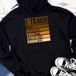 I Teach Black History Month Melanin Afro African Teacher Hoodie