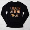 I Teach Black History Month Melanin Afro African Teacher Longsleeve Tee