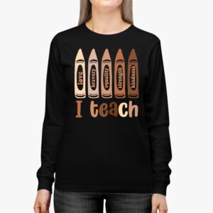 I Teach Black History Month Melanin Afro African Teacher Longsleeve Tee 3 2