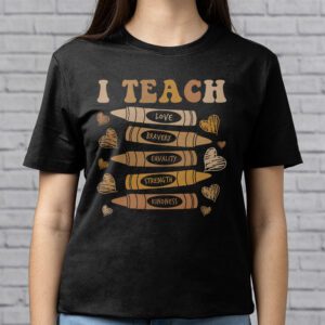 I Teach Black History Month Melanin Afro African Teacher T Shirt 2 6