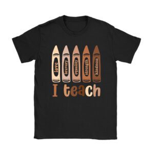 I Teach Black History Month Melanin Afro African Teacher T-Shirt