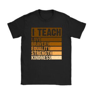 I Teach Black History Month Melanin Afro African Teacher T-Shirt