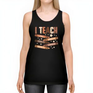 I Teach Black History Month Melanin Afro African Teacher Tank Top 2 3