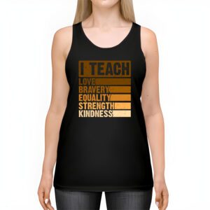 I Teach Black History Month Melanin Afro African Teacher Tank Top 2 4