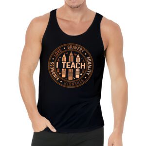 I Teach Black History Month Melanin Afro African Teacher Tank Top 3 2