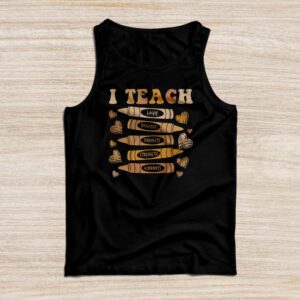 I Teach Black History Month Melanin Afro African Teacher Tank Top