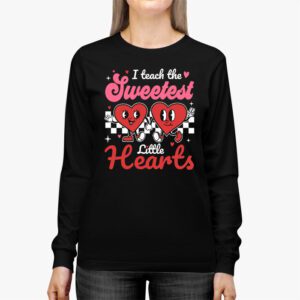 I Teach The Sweetest Little Hearts Valentines Day Teachers Longsleeve Tee 2 6