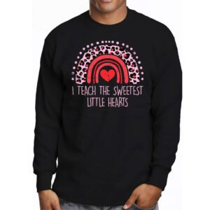 I Teach The Sweetest Little Hearts Valentines Day Teachers Longsleeve Tee 3