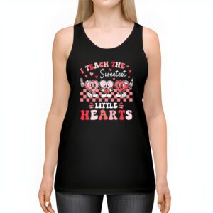 I Teach The Sweetest Little Hearts Valentines Day Teachers Tank Top 2 2