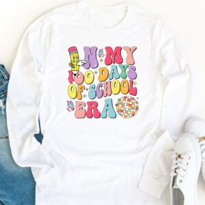 In My 100 Days of School Era Retro Disco 100th Day of School Longsleeve Tee 1 1