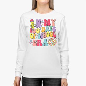 In My 100 Days of School Era Retro Disco 100th Day of School Longsleeve Tee 2 1