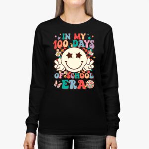 In My 100 Days of School Era Retro Disco 100th Day of School Longsleeve Tee 2