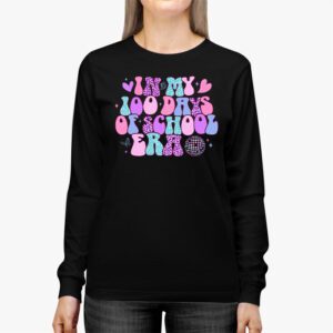 In My 100 Days of School Era Retro Disco 100th Day of School Longsleeve Tee 2 5