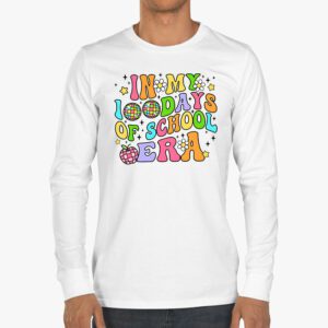 In My 100 Days of School Era Retro Disco 100th Day of School Longsleeve Tee 3 2