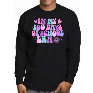 In My 100 Days of School Era Retro Disco 100th Day of School Longsleeve Tee 3 5