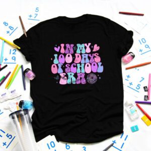 In My 100 Days of School Era Retro Disco 100th Day of School T-Shirt