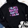 In My Double Digits Era Retro 10 Year Old 10th Birthday Girl Hoodie