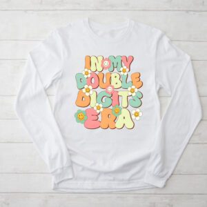 In My Double Digits Era Retro 10 Year Old 10th Birthday Girl Longsleeve Tee 2 4