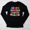 In My Double Digits Era Retro 10 Year Old 10th Birthday Girl Longsleeve Tee