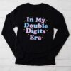 In My Double Digits Era Retro 10 Year Old 10th Birthday Girl Longsleeve Tee