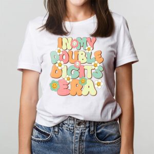 In My Double Digits Era Retro 10 Year Old 10th Birthday Girl T Shirt 2 4