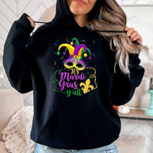 Its Mardi Gras Yall Tshirt Mardi Gras Party Mask Costume Hoodie 1